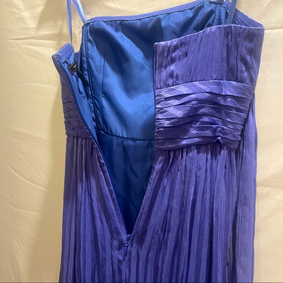 🌻2X HP🌻BCBGMAXAZRIA Violet Strapless Silk Floor Length Evening Dress, Size: 0 - Picture 12 of 14